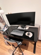 Glass Top Standing Desk with