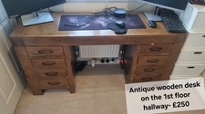 Antique Wooden Desk with