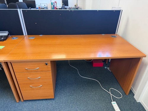 Office desk 160cm with - office,