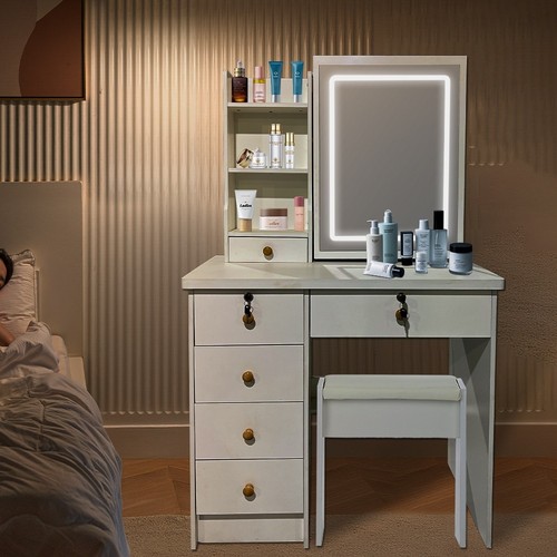 Dressing table with drawers - table,